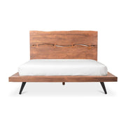 Madagascar King Platform Bed Brown by Moe's Home Collection