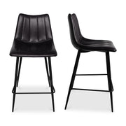 Alibi Counter Stool Matte Black - Set Of Two by Moe's Home Collection