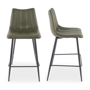 Alibi Counter Stool Dark Green - Set Of Two by Moe's Home Collection