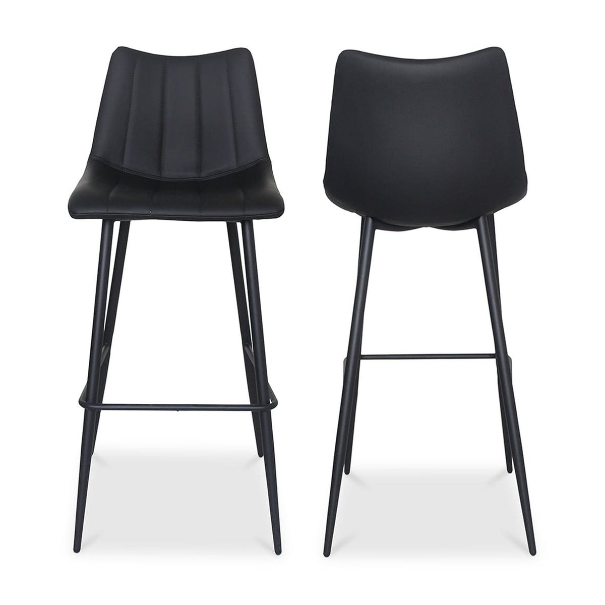 Alibi Bar Stool Matte Black - Set Of Two by Moe's Home Collection