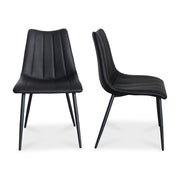 Alibi Dining Chair Matte Black - Set Of Two by Moe's Home Collection