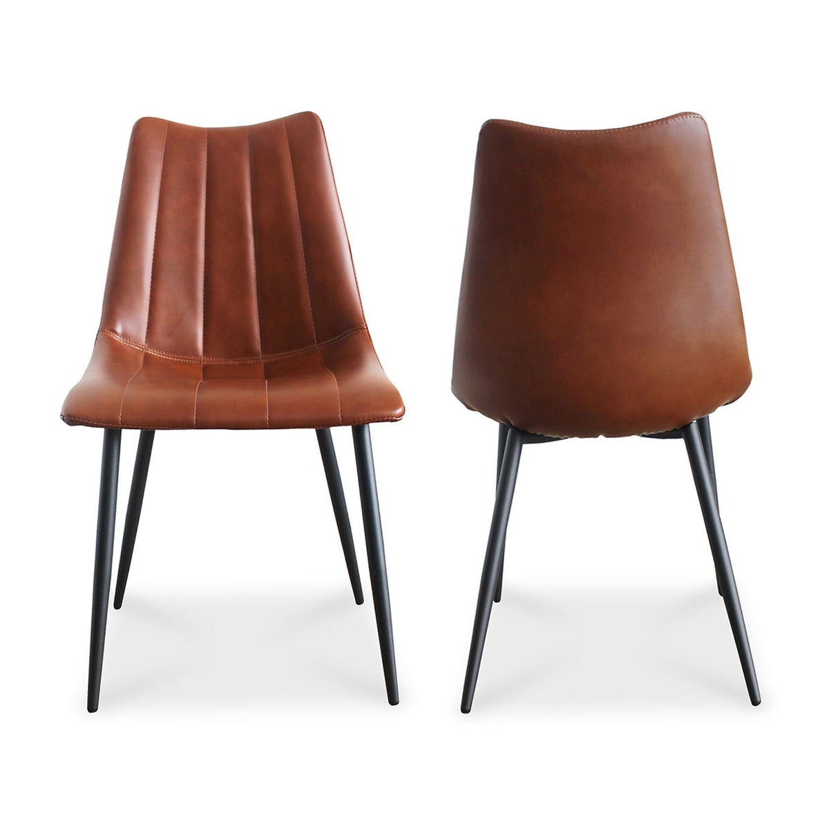 Alibi Dining Chair Brown - Set Of Two by Moe's Home Collection