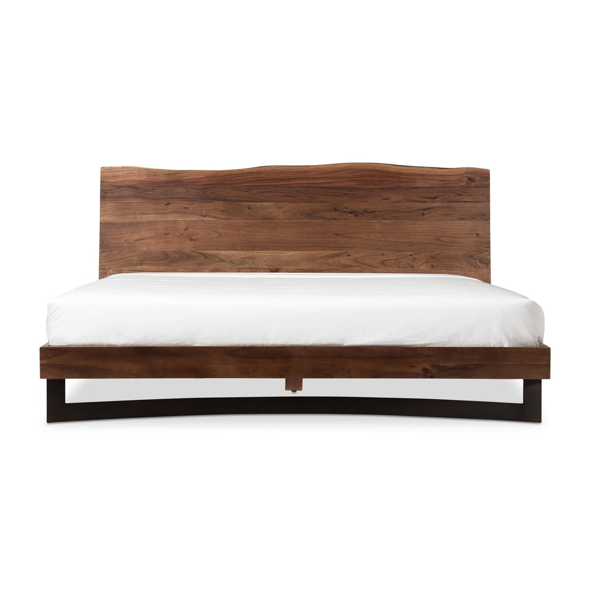 Bent King Size Bed Brown by Moe's Home Collection