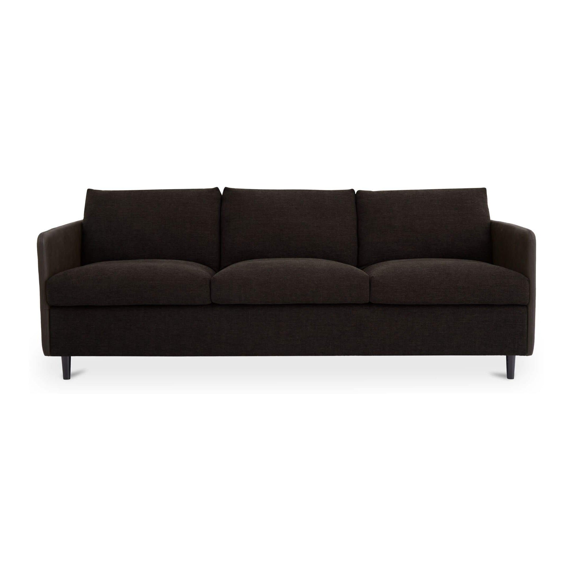 Teller Sofa Warm Black by Moe's Home Collection