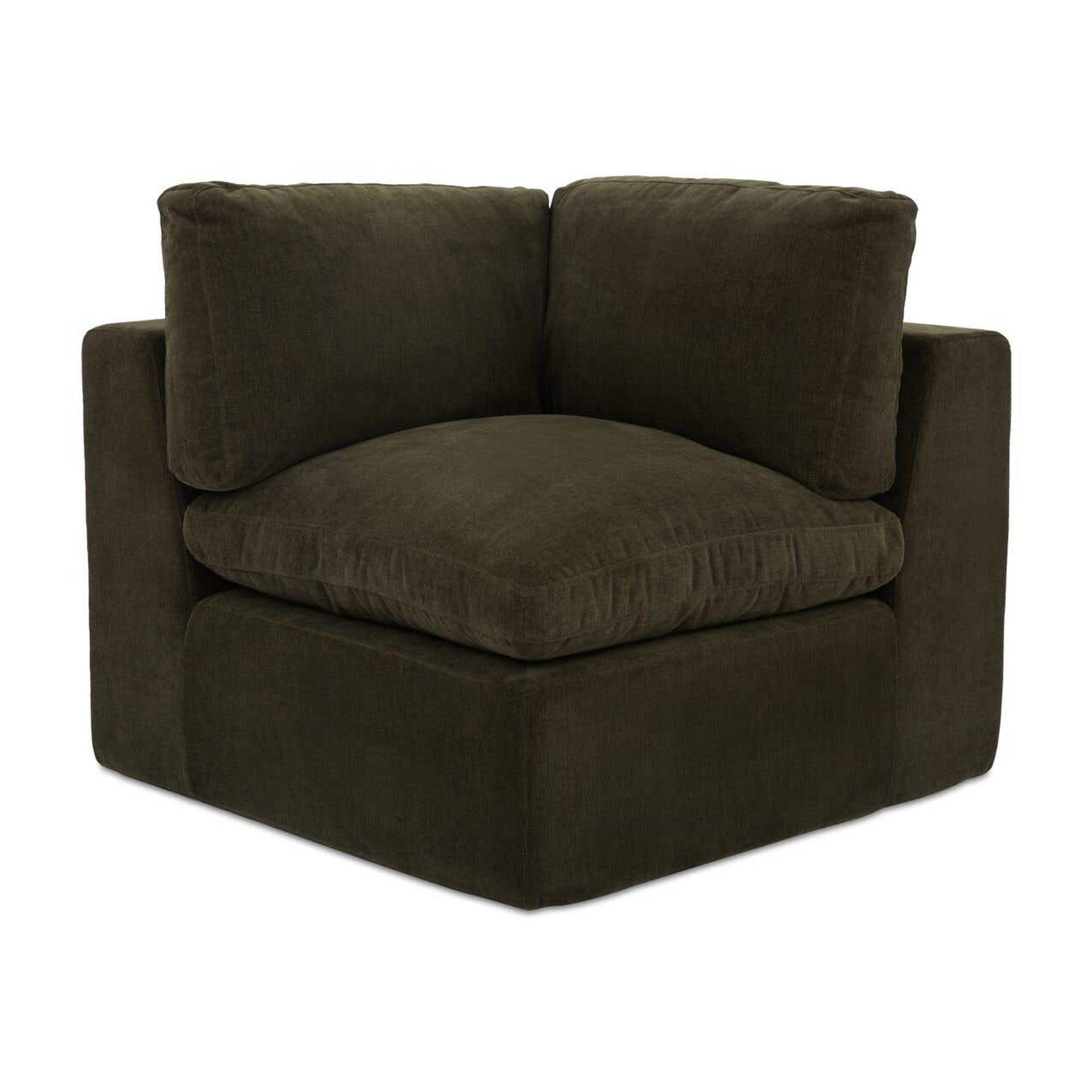 Cates Corner Chair Dark Green by Moe's Home Collection