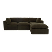 Cates Lounge Modular Sectional Dark Green by Moe's Home Collection