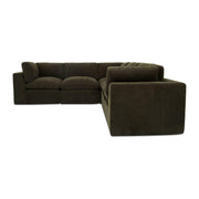 Cates Classic L Modular Sectional Dark Green by Moe's Home Collection