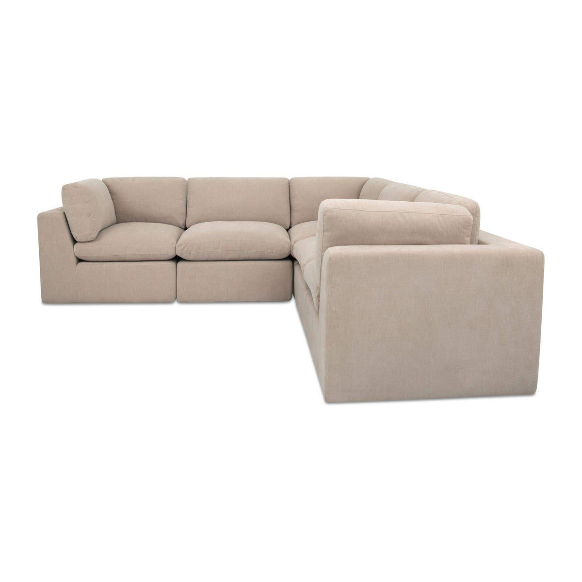 Cates Classic L Modular Sectional Pebble by Moe's Home Collection