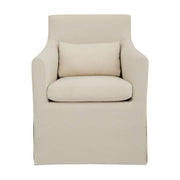 Lydia Outdoor Slipcover Dining Chair Cream by Moe's Home Collection