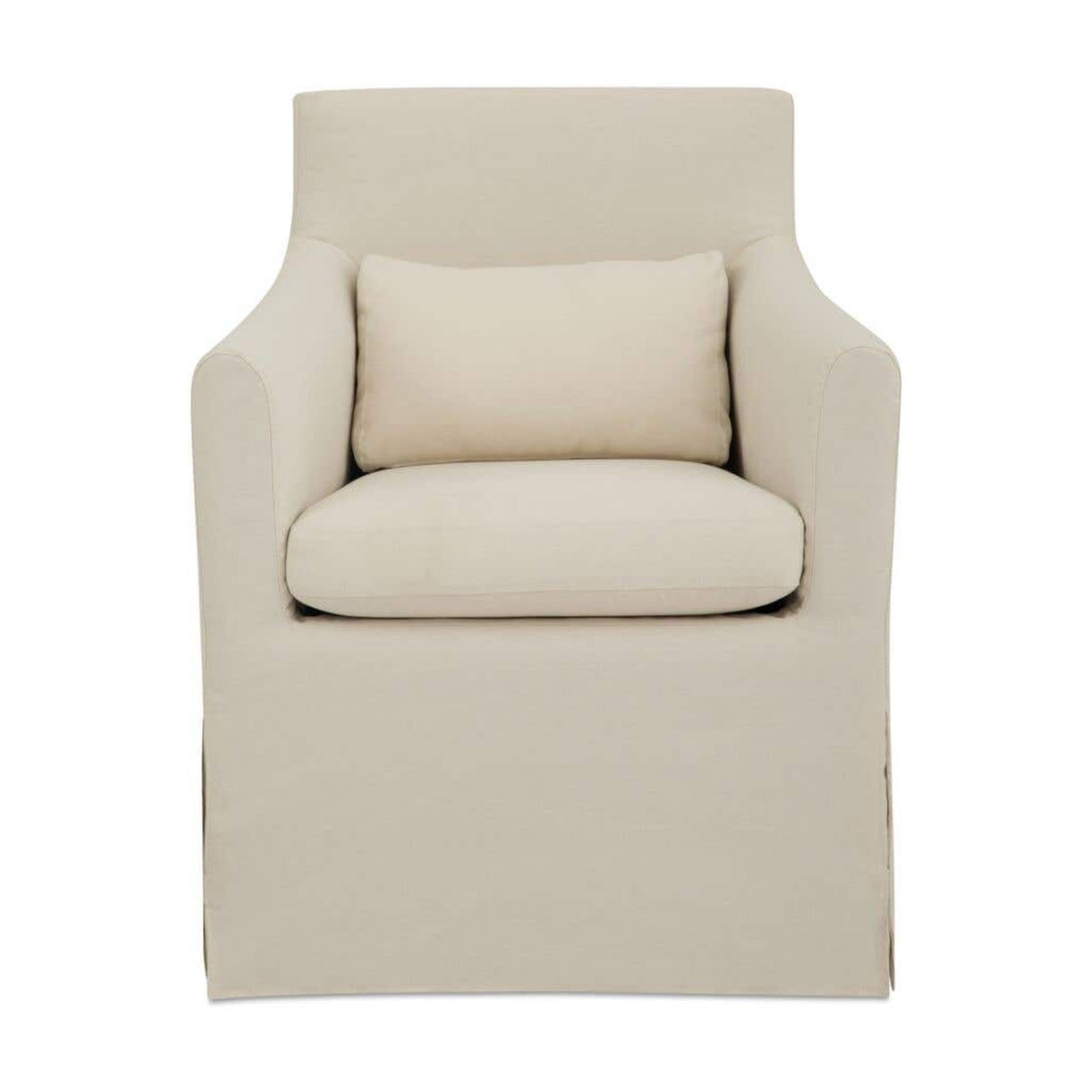 Lydia Outdoor Slipcover Dining Chair Cream by Moe's Home Collection