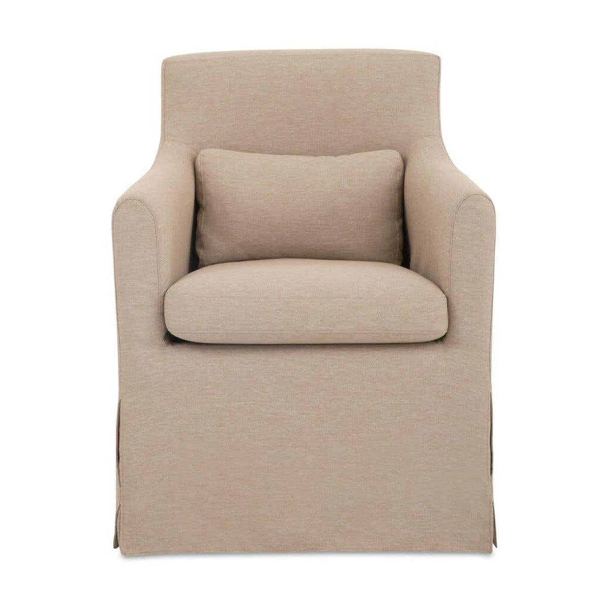 Lydia Outdoor Slipcover Dining Chair Light Brown by Moe's Home Collection
