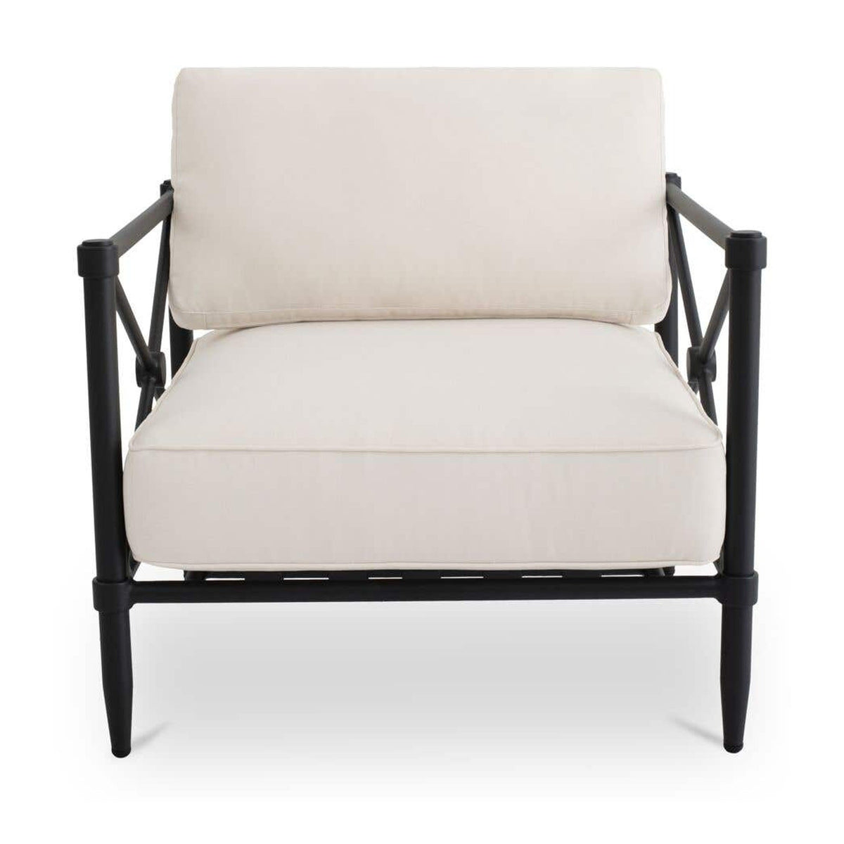 Willow Outdoor Accent Chair Cream by Moe's Home Collection