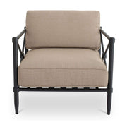Willow Outdoor Accent Chair Light Brown by Moe's Home Collection