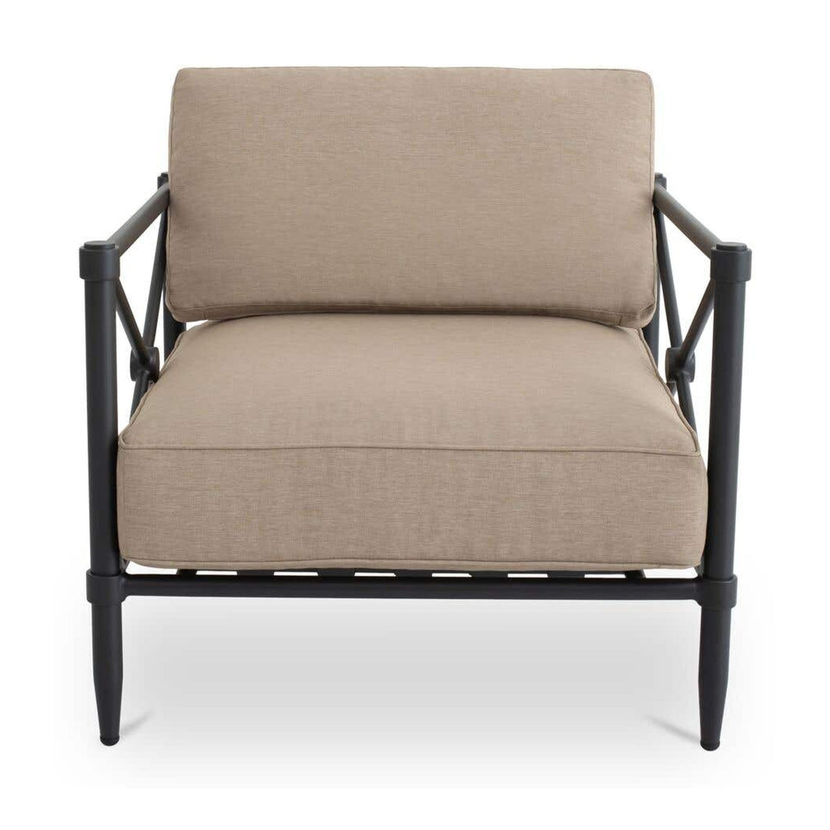 Willow Outdoor Accent Chair Light Brown by Moe's Home Collection