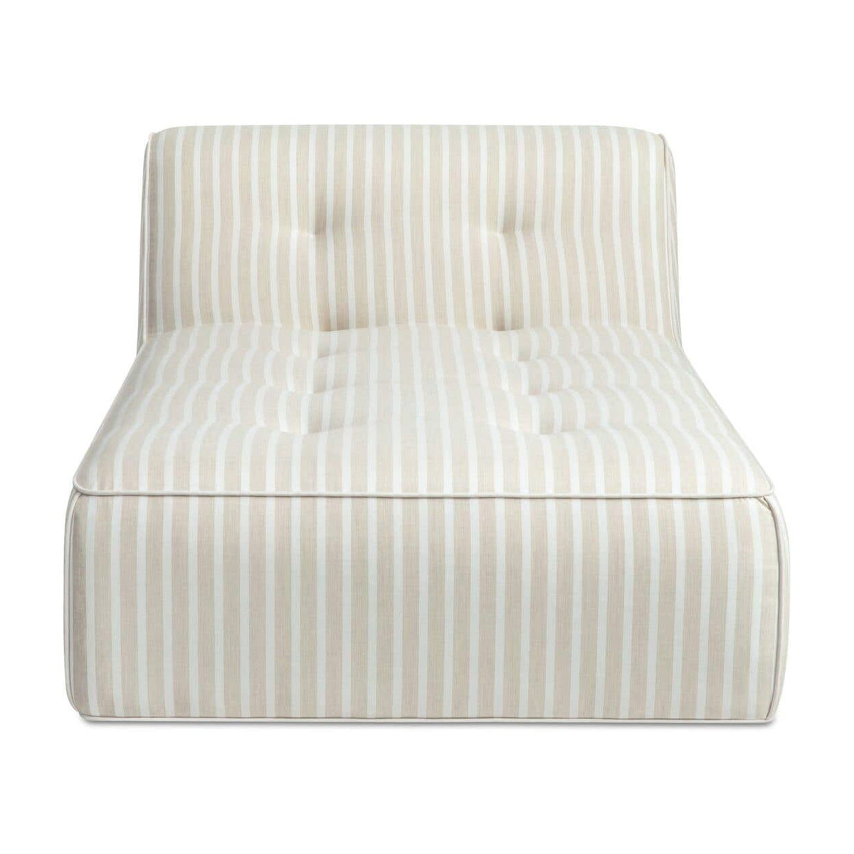 Sunseeker Outdoor Chaise Brown Stripe by Moe's Home Collection