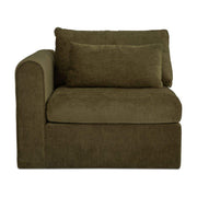 Swift Left Arm Facing Chair Dark Green by Moe's Home Collection