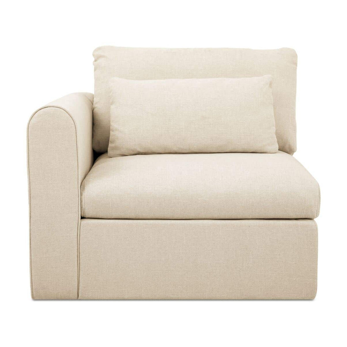 Swift Left Arm Facing Chair Light Beige by Moe's Home Collection