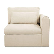 Swift Right Arm Facing Chair Light Beige by Moe's Home Collection