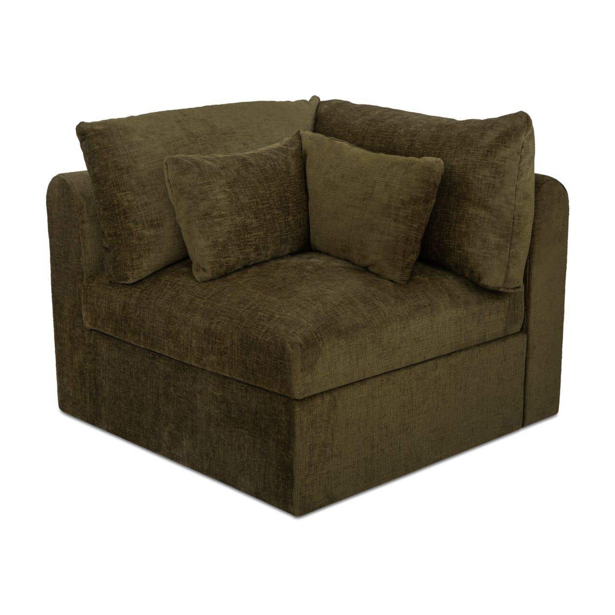 Swift Corner Chair Dark Green by Moe's Home Collection