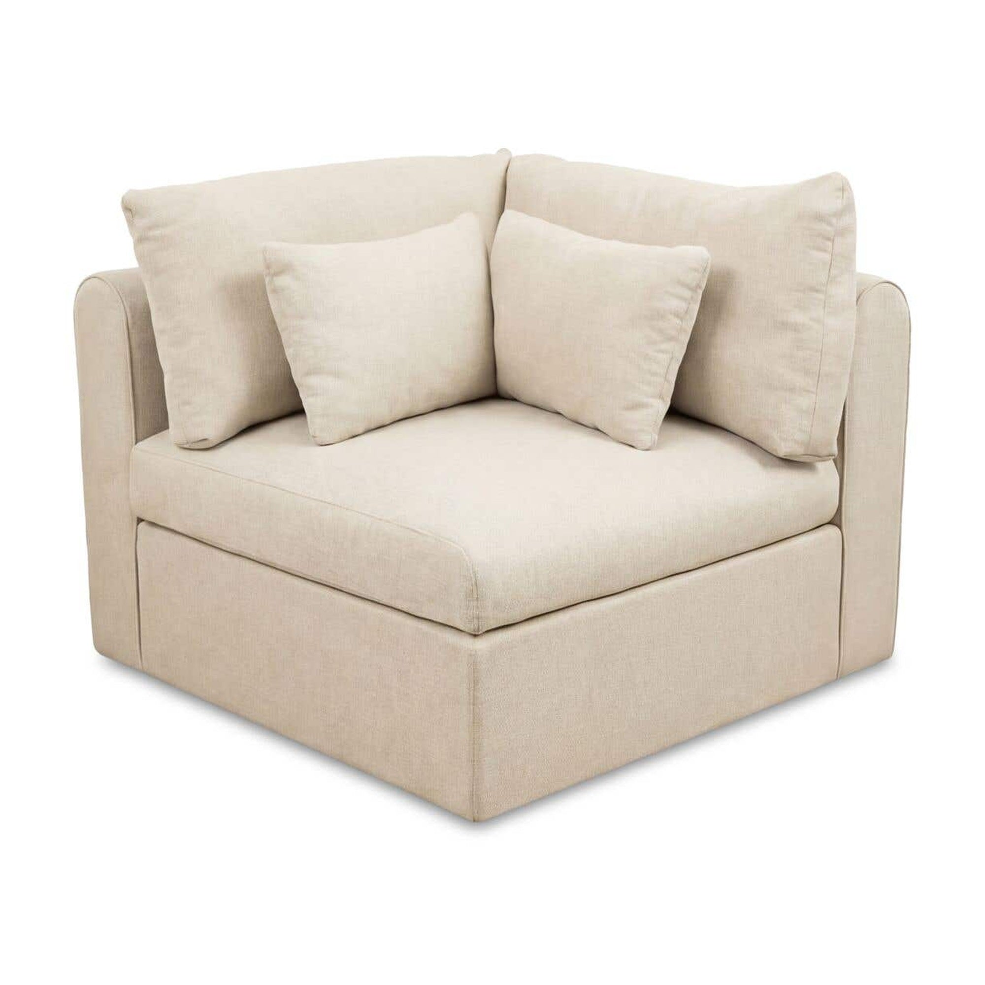 Swift Corner Chair Light Beige by Moe's Home Collection