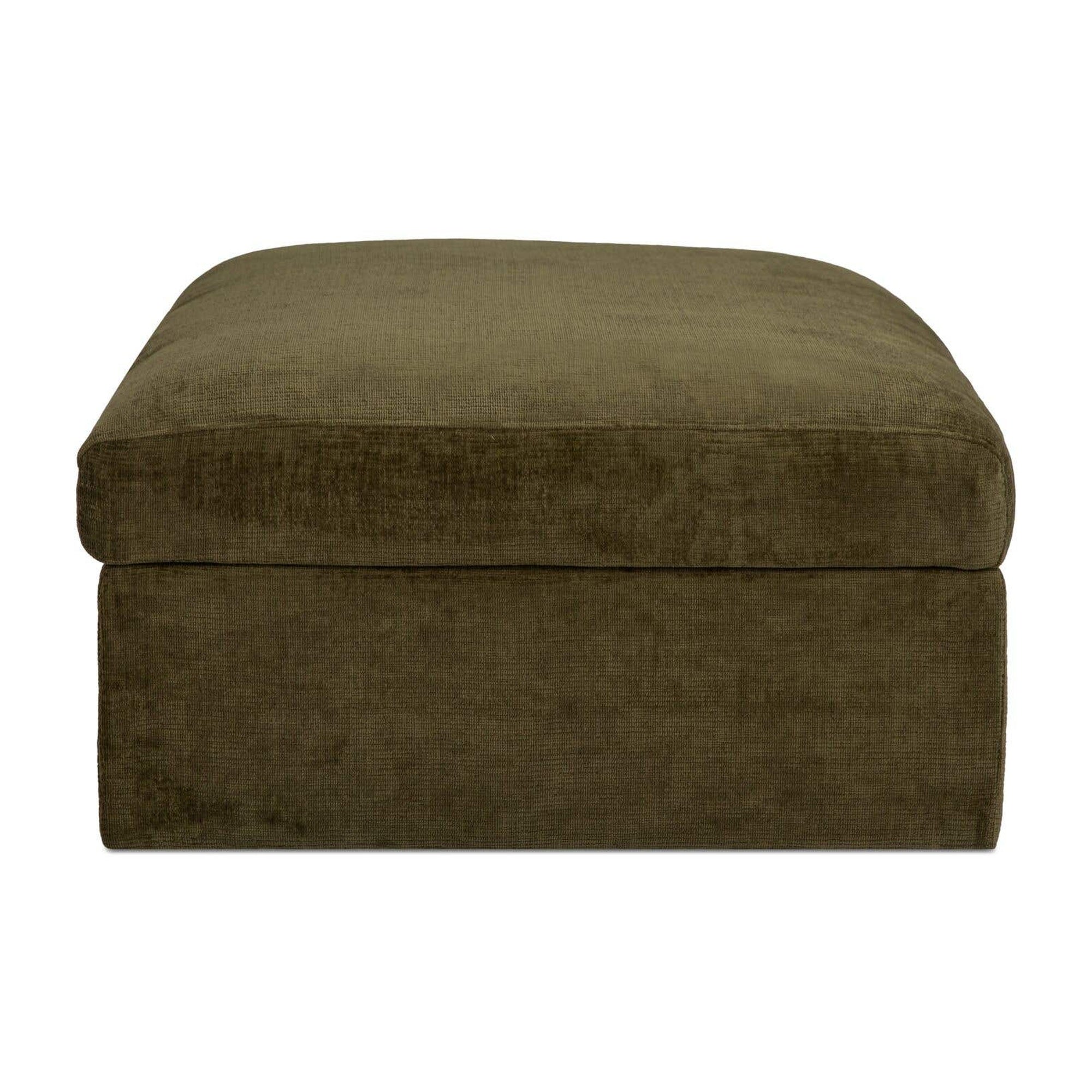 Swift Storage Ottoman Dark Green by Moe's Home Collection