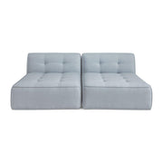 Sunseeker 2 Piece Outdoor Sun Lounger Light Blue by Moe's Home Collection