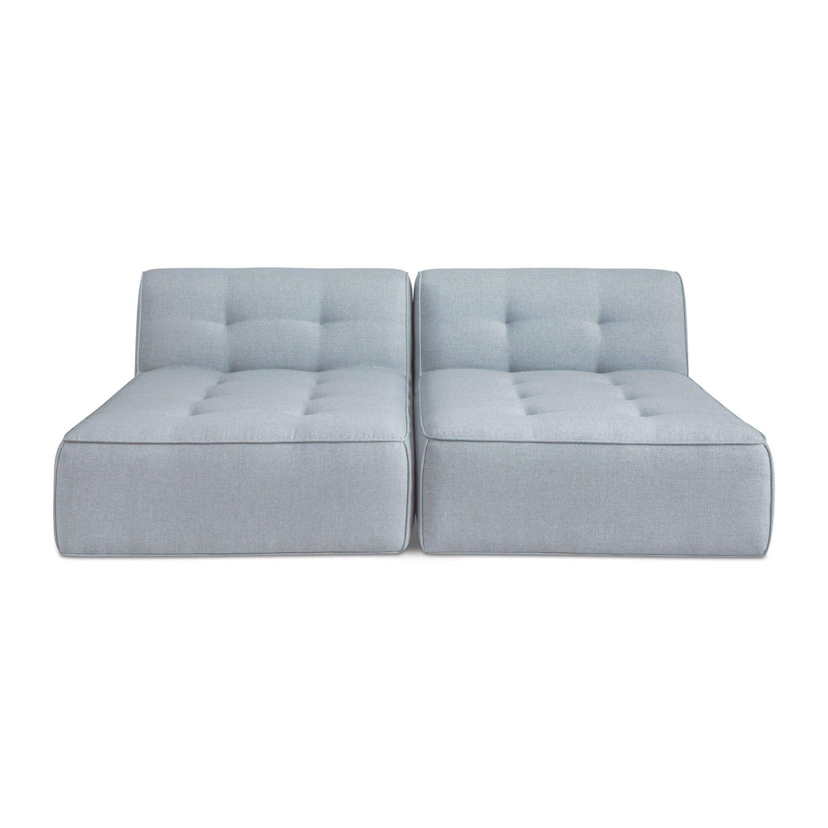Sunseeker 2 Piece Outdoor Sun Lounger Light Blue by Moe's Home Collection