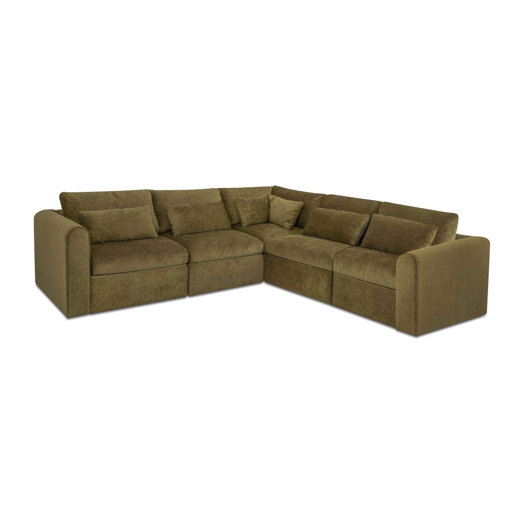Swift Classic L Modular Sectional Dark Green by Moe's Home Collection