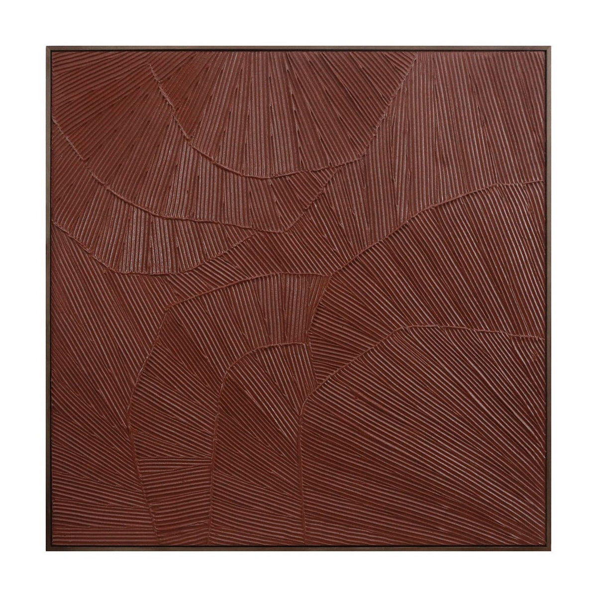 Flutter Framed Painting Maroon by Moe's Home Collection
