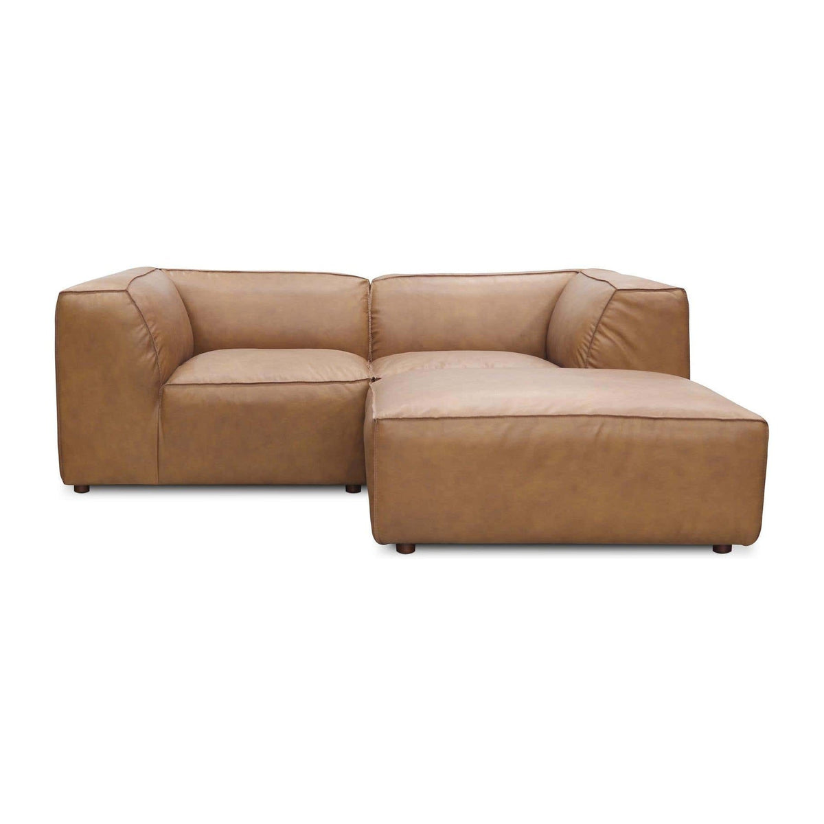 Form Nook Modular Sectional Sonoran Tan Leather by Moe's Home Collection
