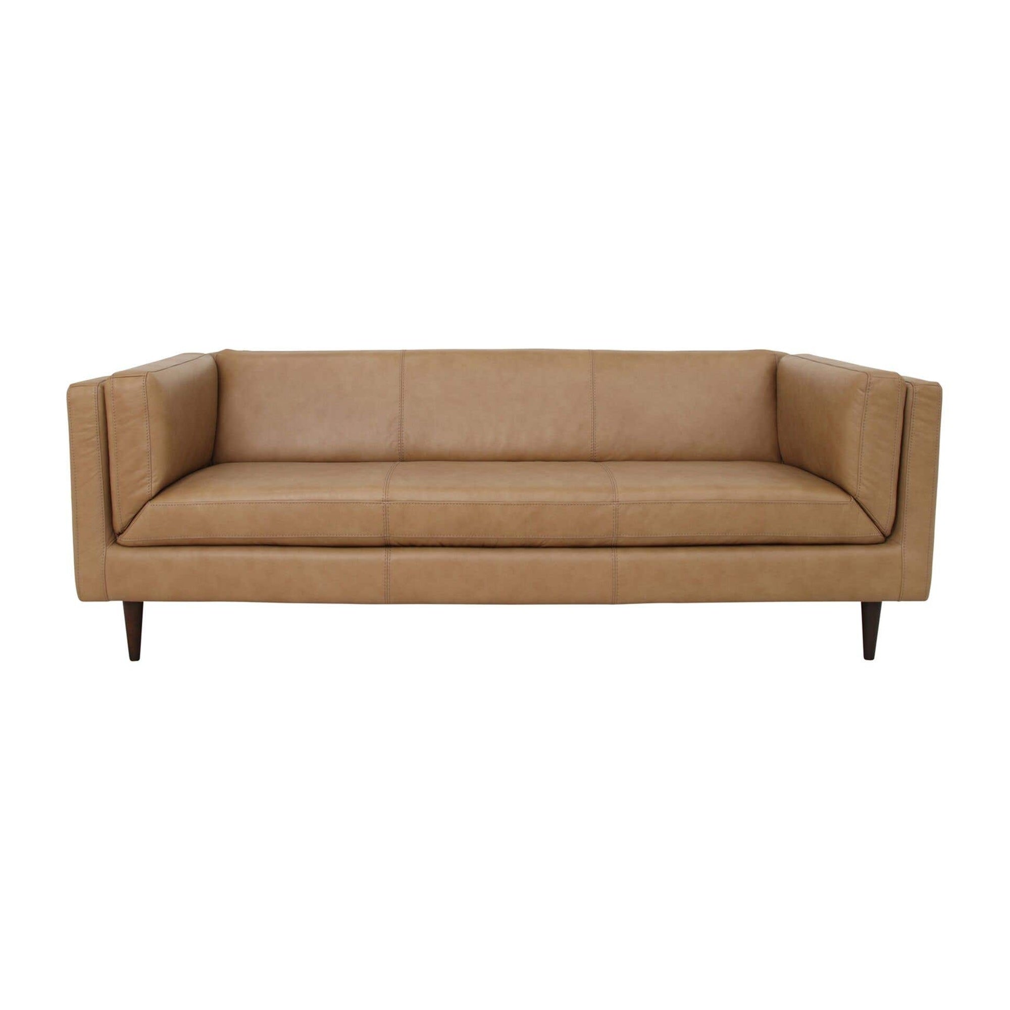 Woods Sofa Tan Leather by Moe's Home Collection