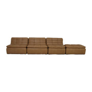 Lino Lounge Modular Sectional Tan Leather by Moe's Home Collection