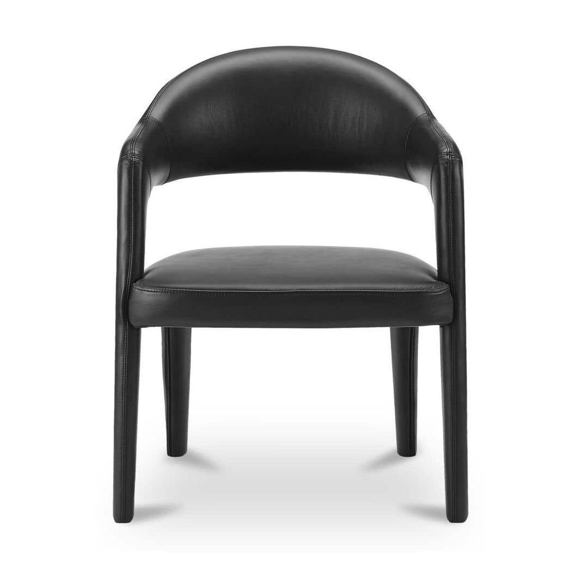 Martens Dining Chair Black Leather by Moe's Home Collection