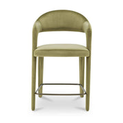 Martens Counter Stool Green Velvet by Moe's Home Collection
