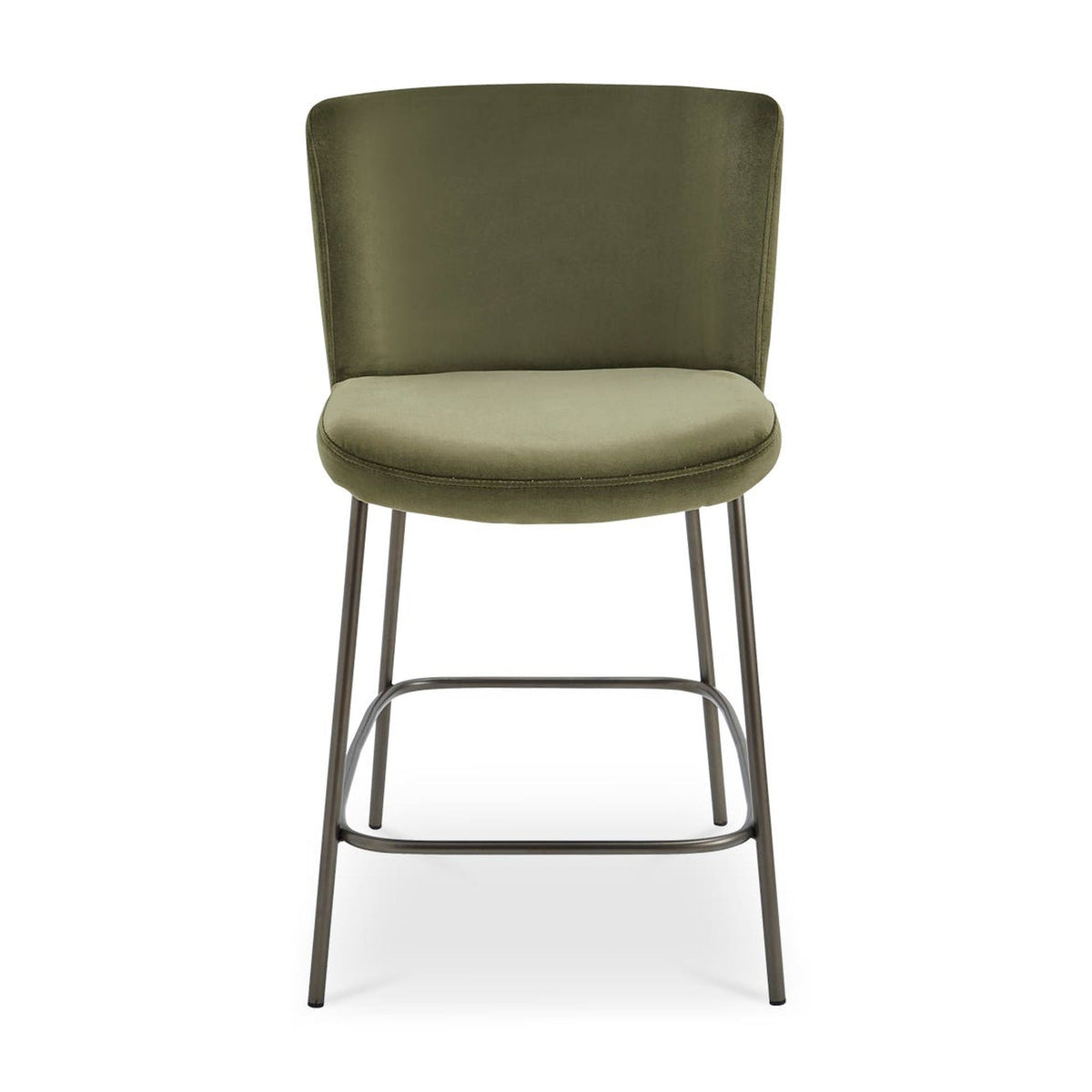 Early Counter Stool Faux Green Mohair by Moe's Home Collection