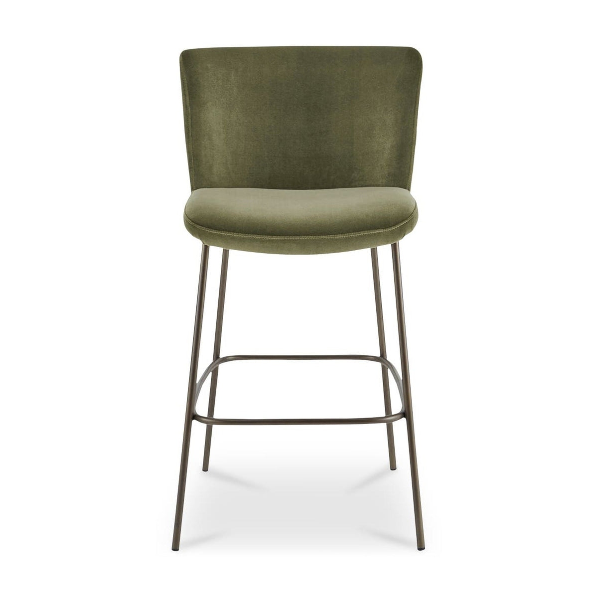 Early Bar Stool Faux Green Mohair by Moe's Home Collection