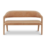 Martens Dining Bench Tan Leather by Moe's Home Collection