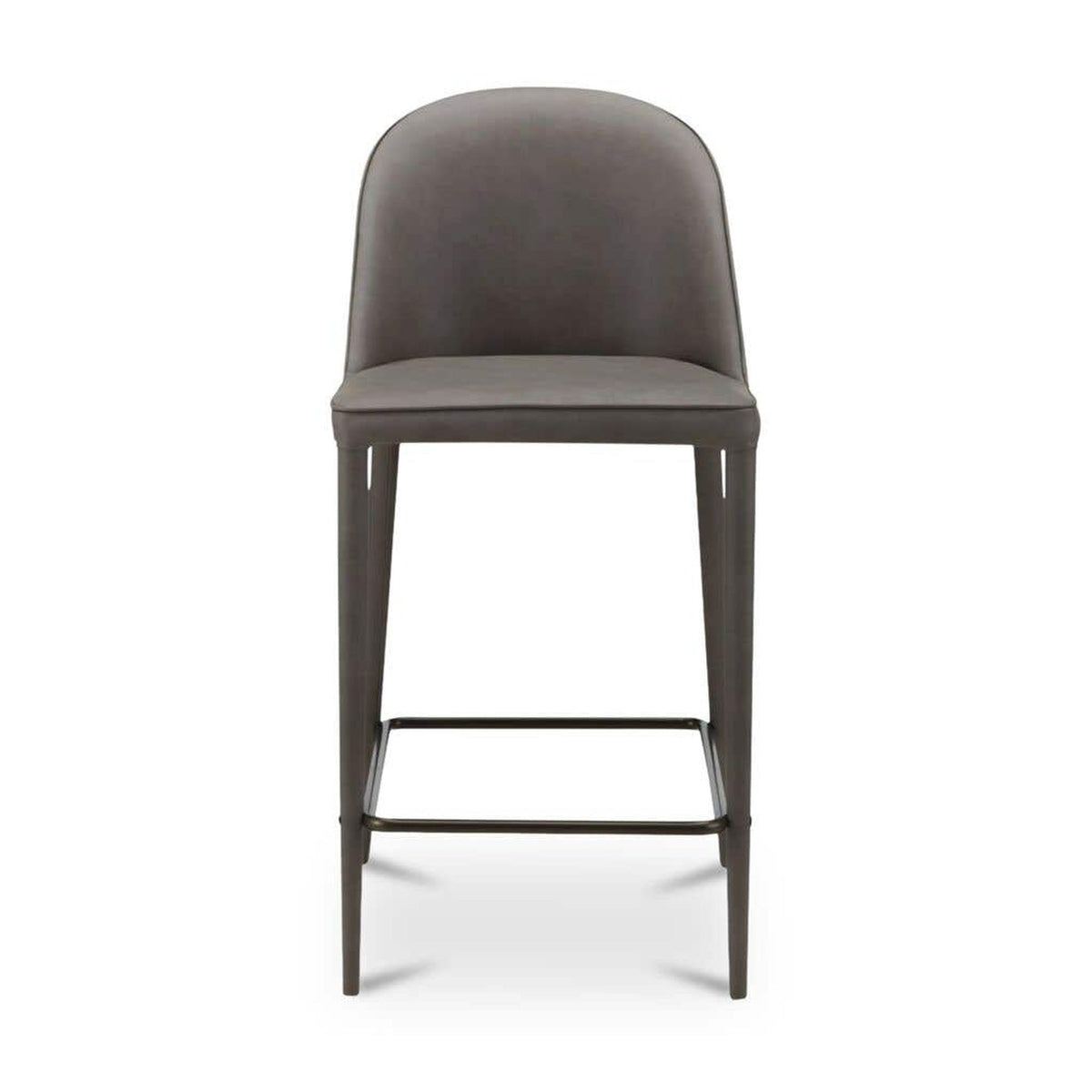 Burton Counter Stool Grey Vegan Leather by Moe's Home Collection
