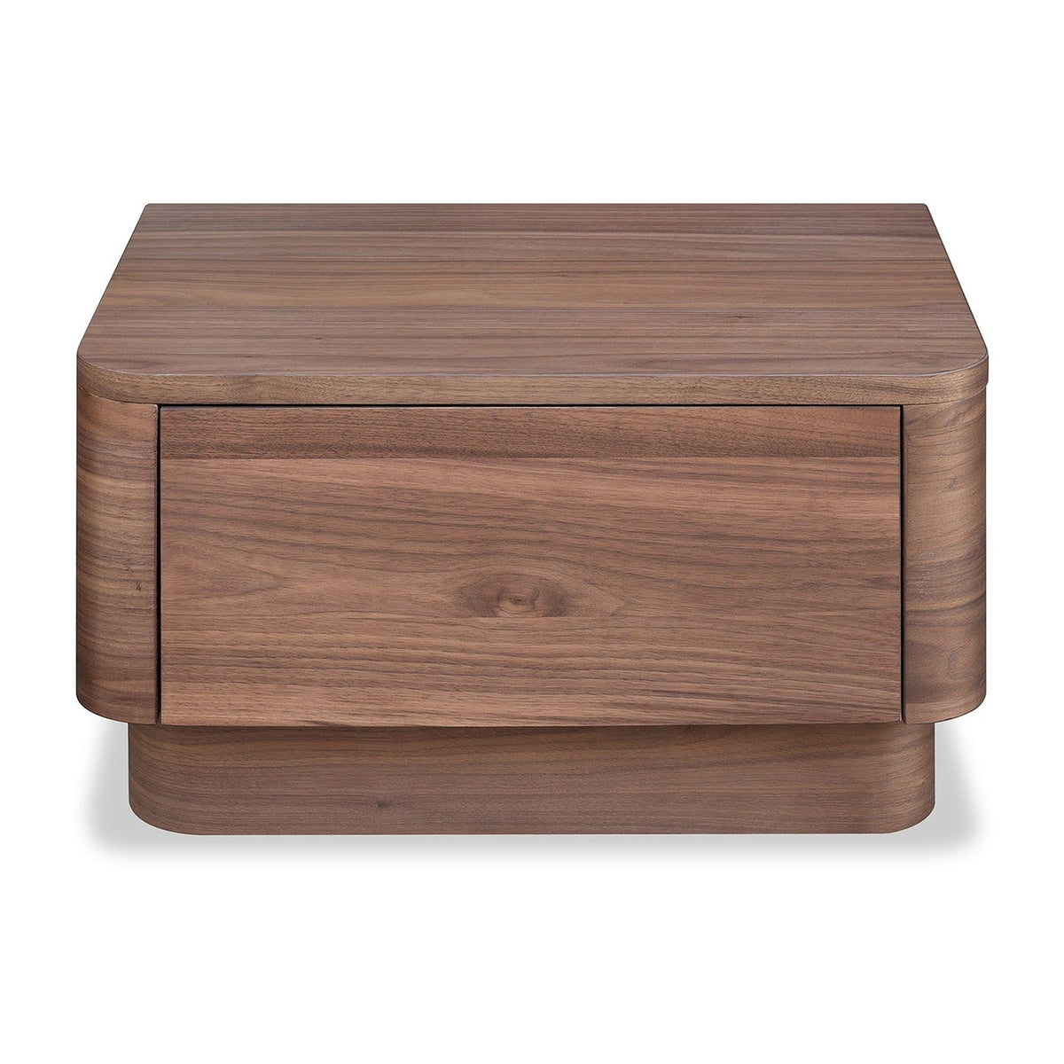 Round Off Small Nightstand Walnut by Moe's Home Collection