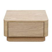 Round Off Small Nightstand Light Oak Brown by Moe's Home Collection