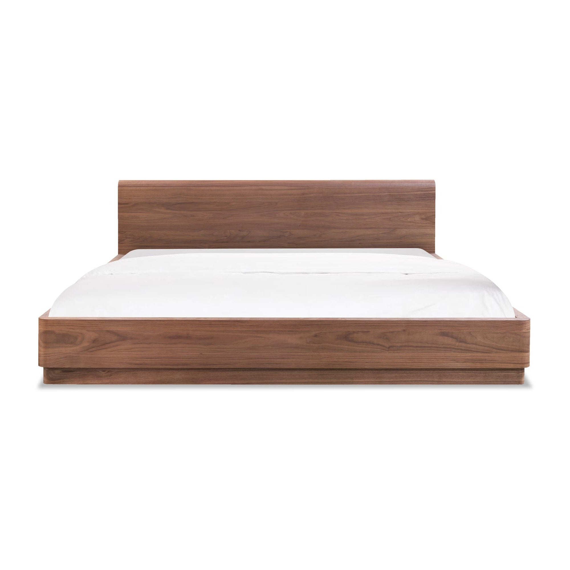 Round Off King Bed Walnut Brown by Moe's Home Collection