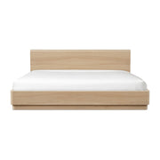 Round Off King Bed Light Oak Brown by Moe's Home Collection