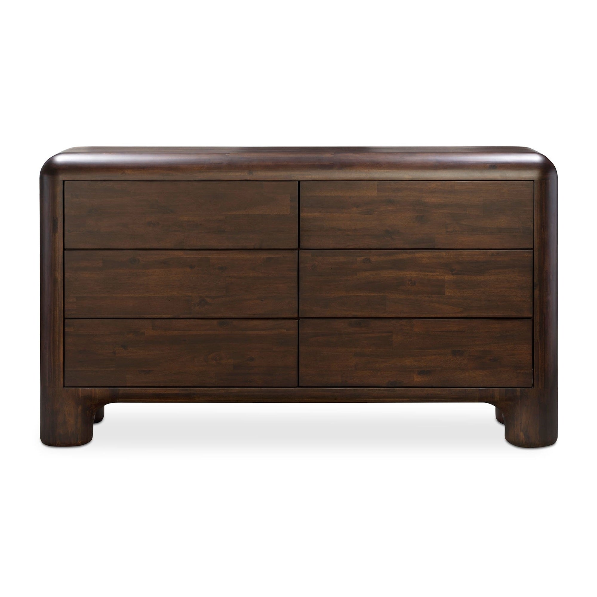 Rowan 6 Drawer Dresser Dark Brown by Moe's Home Collection