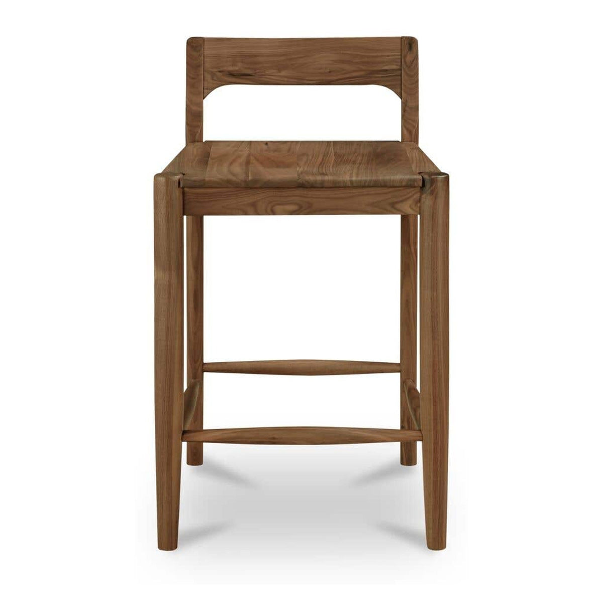 Owing Low Back Counter Stool Walnut by Moe's Home Collection