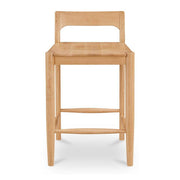 Owing Low Back Counter Stool Oak by Moe's Home Collection