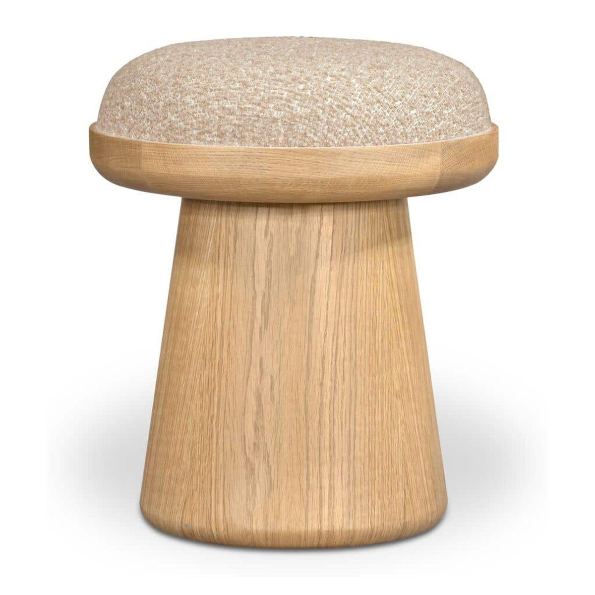 Nadia Swivel Accent Stool Textured Oat by Moe's Home Collection