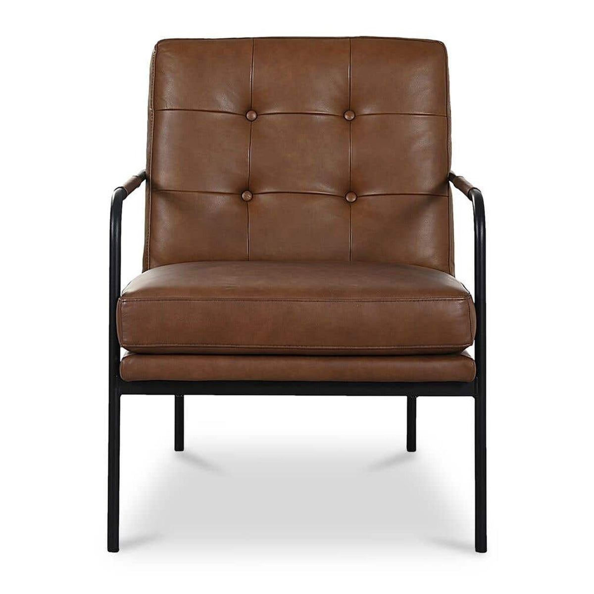 Sterling Accent Chair Brown Leather by Moe's Home Collection