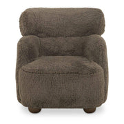 Wales Accent Chair Light Brown Faux Fur by Moe's Home Collection
