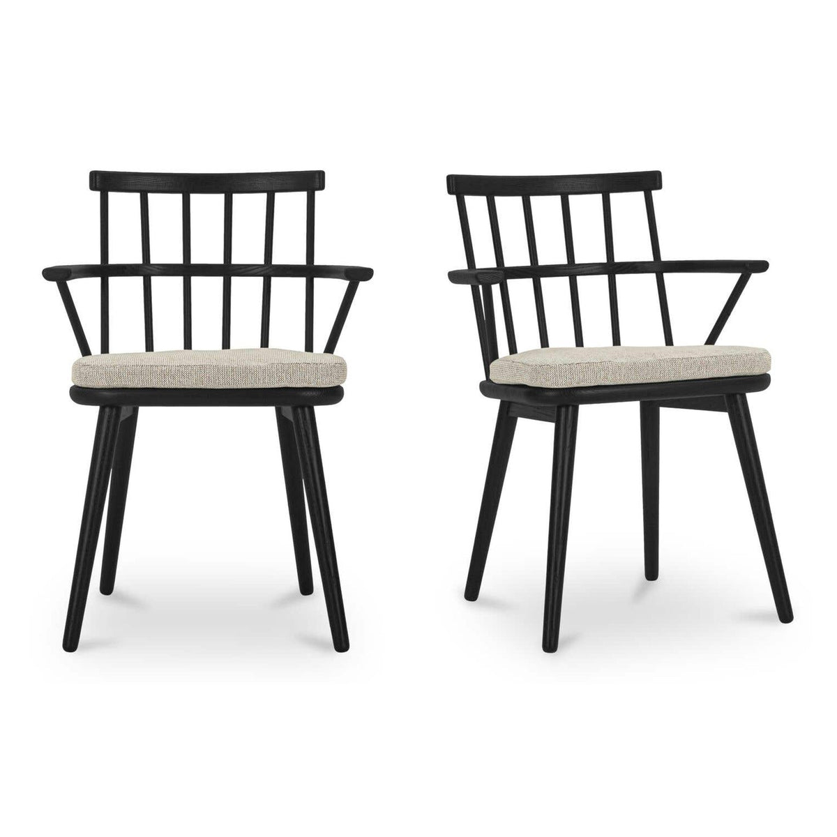 Keaton Dining Chair Black - Set of Two by Moe's Home Collection