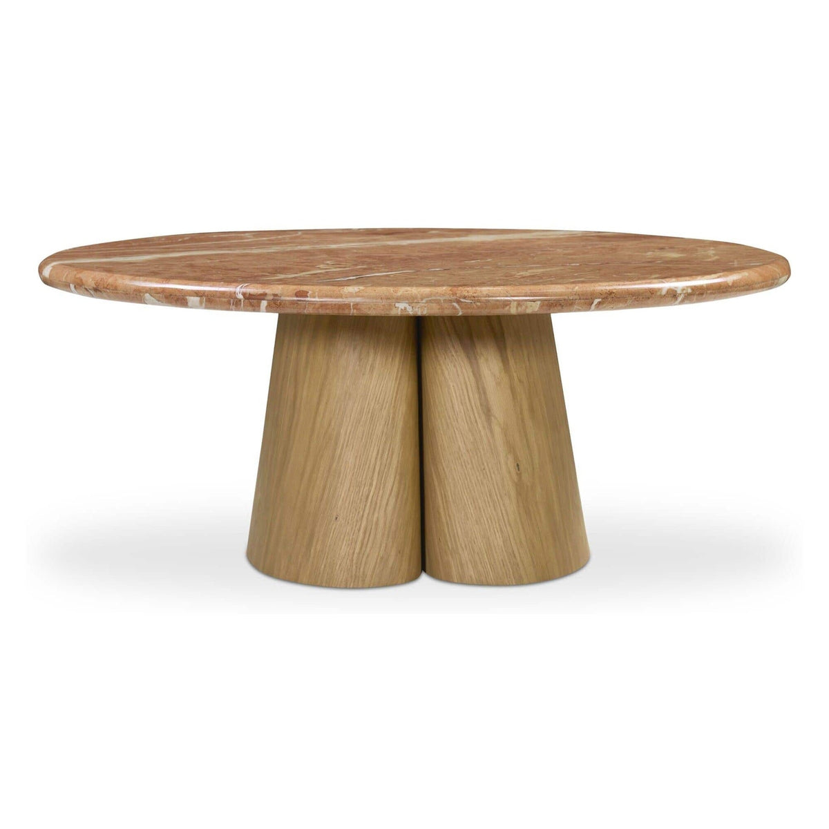 Kaleta Coffee Table Rosso Alicante Marble by Moe's Home Collection